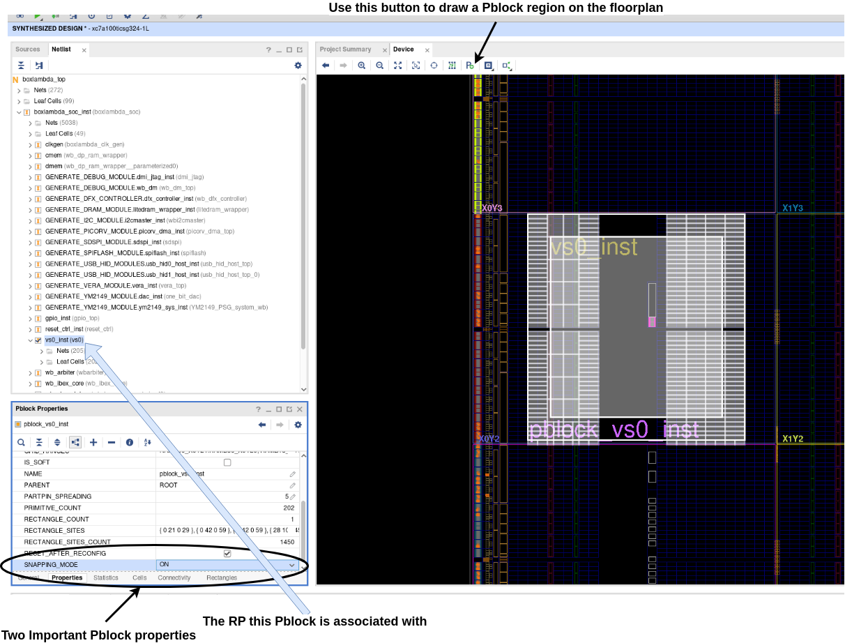 Pblock with properties