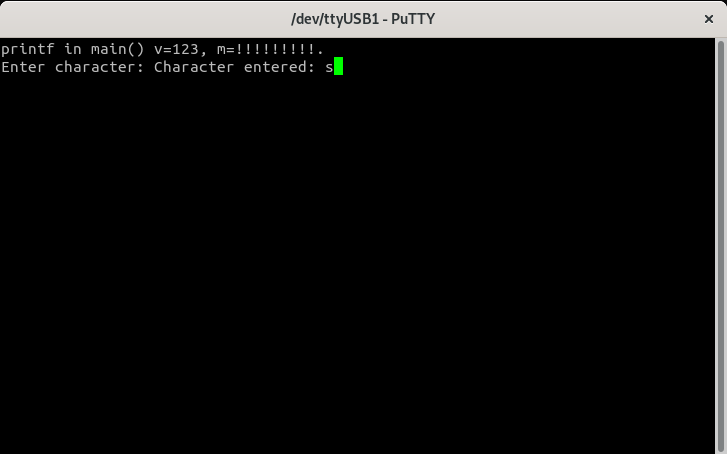 Picolibc_test on Arty - Putty Terminal